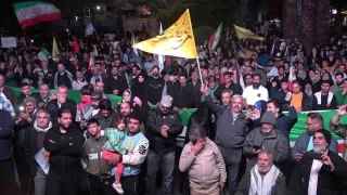 ran'n srail'e saldrs Tahran'da cokuyla kutland