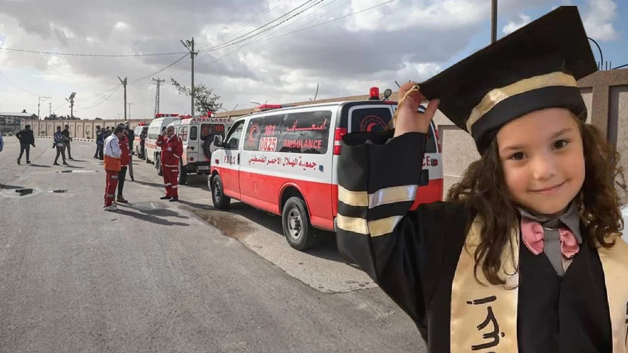 srail'in tahliye emrine uyarak ktklar yolda tank ateiyle vurulan arataki kk Hind ve 5 kiinin cansz bedenleri, 12 gn sonra bulundu