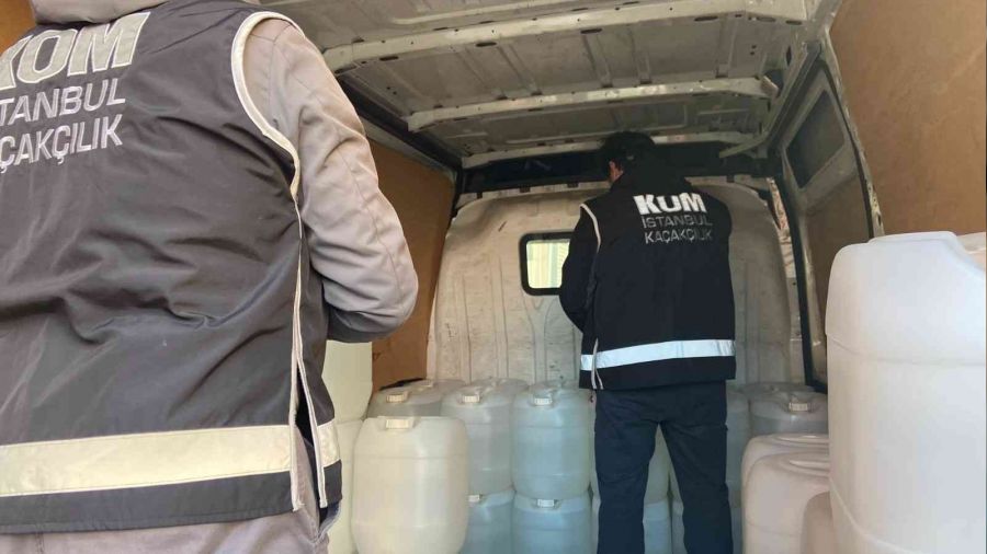 İstanbul'da 34 ton kaçak içki ele geçirildi