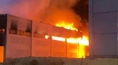 İzmir'de yağ fabrikasında korkutan yangın
