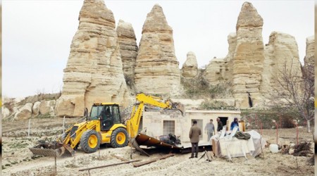 Kapadokya'da son 5 ayda 101 yapı yıkıldı