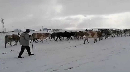 Kar yağışı yaylacıların dönüşünü erken aldı