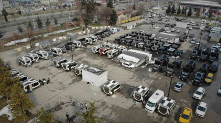 Karavanlar Malatya'da afetzedelere tahsis edildi