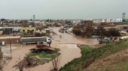 Kzltepe'de mahalleler su altnda kald