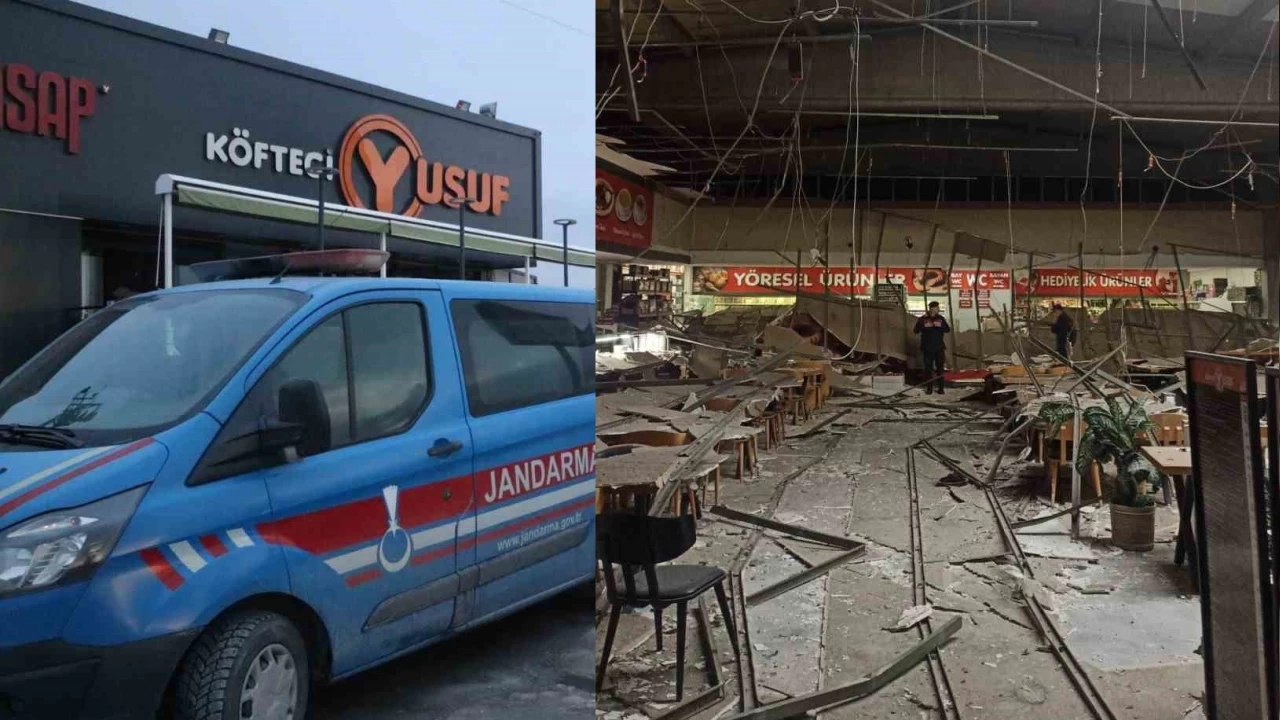 Köfteci Yusuf'un tavanı çöktü: 11 yaralı
