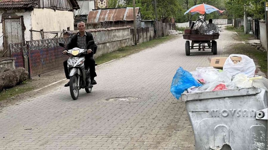 Konteyner ��p�yle birlikte �al�nd�