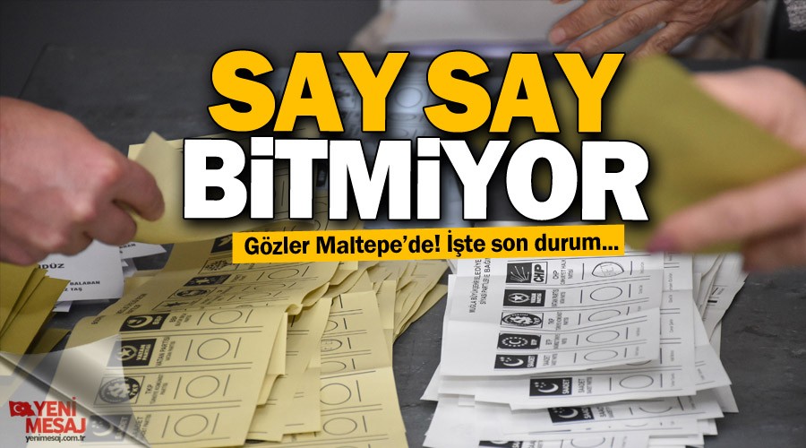 Maltepe'de bitmeyen sayım