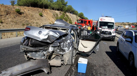 Manisa'da zincirleme kaza: 4 yaral