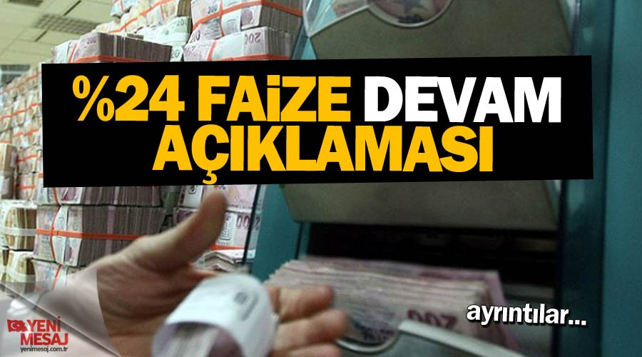 MB'den % 24 faize devam kararı