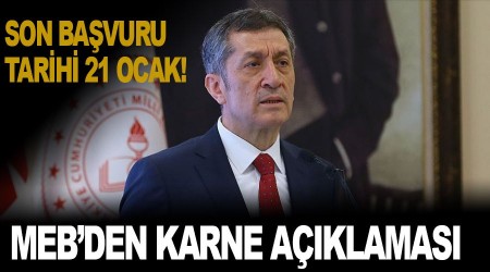 MEB'den karne açıklaması