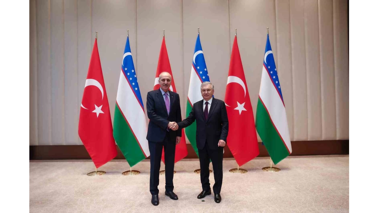 Mirziyoyev, Kurtulmuş'u kabul etti