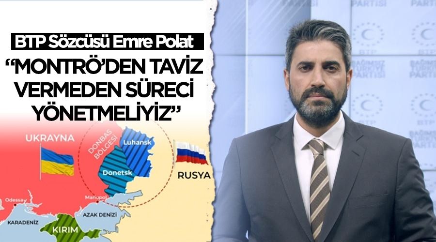�Montr��den taviz vermeden s�reci y�netmeliyiz�