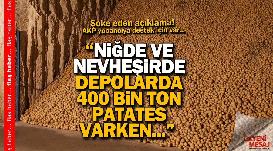 "Ni�de ve Nev�ehir�de 400 bin ton patates var"