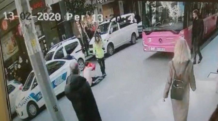 Nişantaşı'nda kadın trafik polisinden hayat kurtaran müdahale