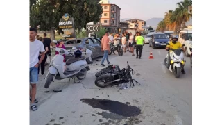 Otomobile ok gibi saplanan motosikletteki 1 kii ld, 1 kii yaraland