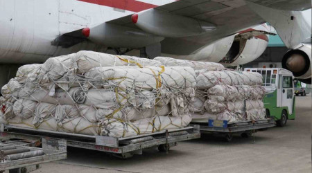 Pakistan'dan Trkiye'ye 90 ton arlnda klk adr geldi