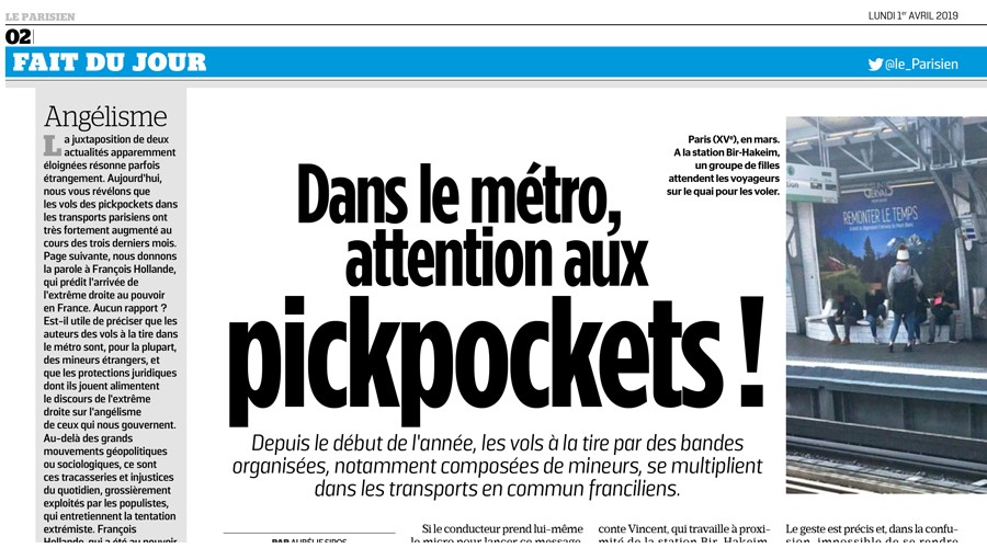 Paris metrosunu yankesiciler bastı
