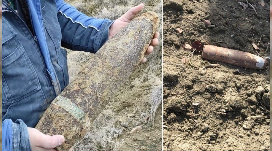 Polatl�'da Kurtulu� Sava��'ndan kalma top mermileri bulundu