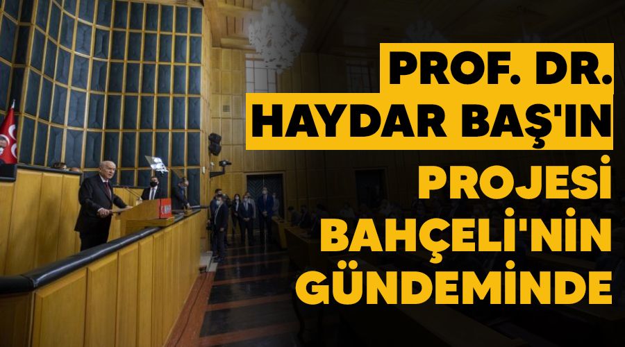 Prof. Dr. Haydar Baş'ın projesi Bahçeli'nin gündeminde