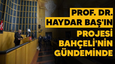  Prof. Dr. Haydar Ba'n projesi Baheli'nin gndeminde