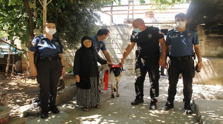 Reyhanlı polisinden Rahme Teyze'ye ağlatan sürpriz