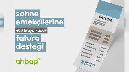 Sahne emekçilerine Ahbap'tan destek