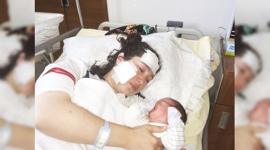 Sald�r�ya u�rayan anne bebe�iyle bulu�tu
