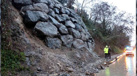 Samsun'da heyelan paniği