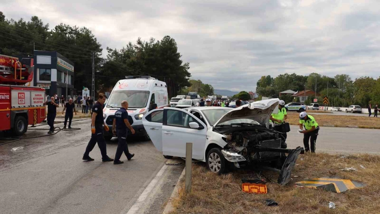 Samsun'da zincirleme trafik kazası: 6 yaralı