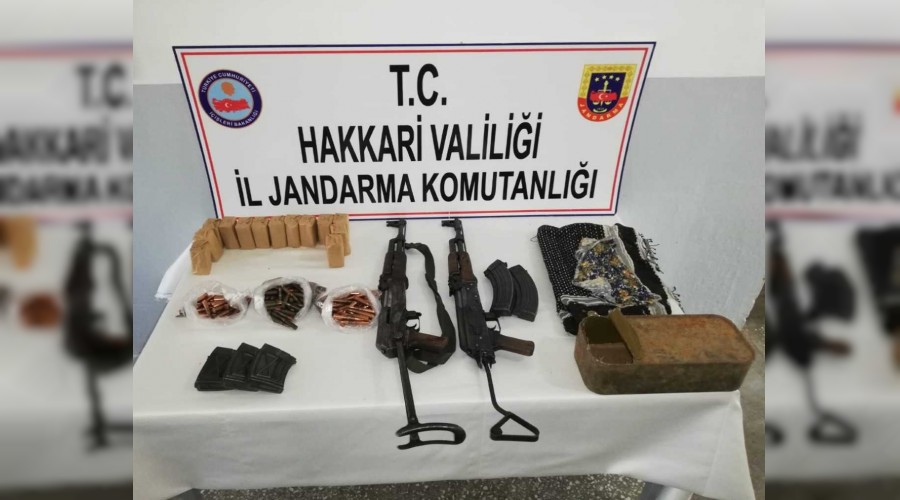 �emdinli�de silah ve m�himmat ele ge�irildi 