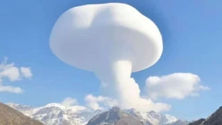 Şırnak'ta mantar bulutu görüldü