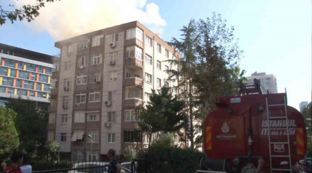 Şişli'de yangın paniği