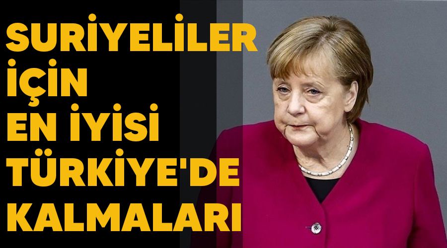 Suriyeliler iin en iyisi Trkiye'de kalmalar