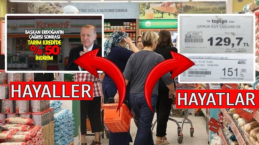 Tar�m Kredi Kooperatif Marketlerinde % 50 indirim yalan�
