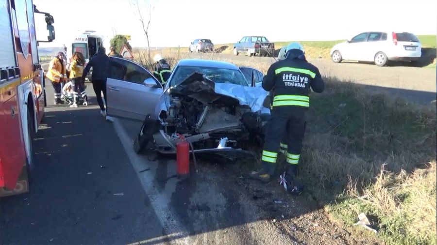 Tekirda�'da feci kaza: 5 yaral�