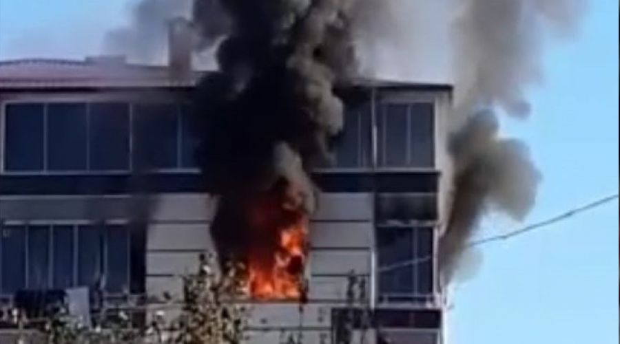 Trabzon'da korkutan yang�n