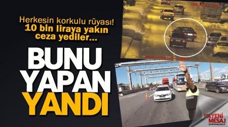 Trafikte makas atanlara 7 bin lira ceza