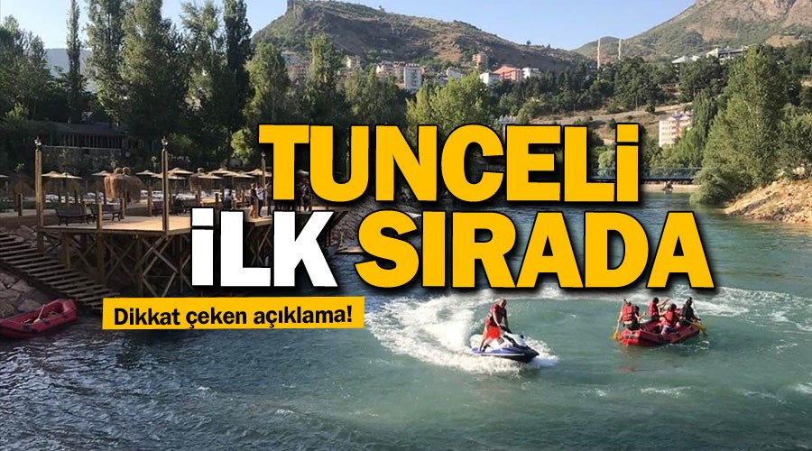 Tunceli vergi tahsilatı oranında ilk sırada