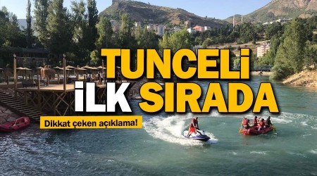 Tunceli vergi tahsilatı oranında ilk sırada