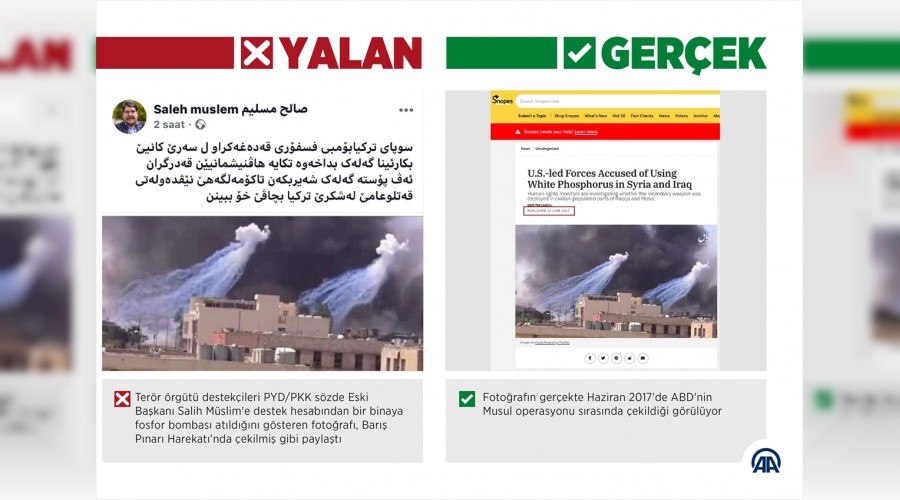 Türkiye "Fosfor bombası kullandı" yalanı
