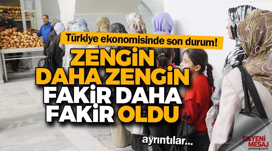 Trkiye'de fakir daha fakir oldu