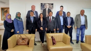 Uluslararas� �nsan Haklar� ve �ocuk Haklar� Derne�i�nden BTP Ankara �l Ba�kanl����na ziyaret