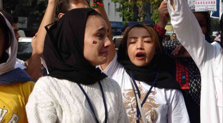 Van'da yaşayan Afganlılar Hazara soykırımın durdurulmasını istedi