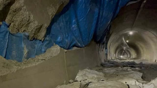 Yandaş firmaların yaptığı Artvin-Yusufeli karayolundaki tünelin son hali