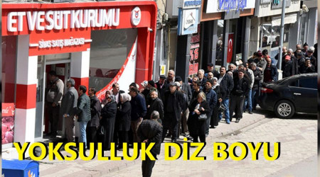 Yoksulluk diz boyu