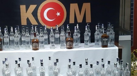 Yolcu otobüsünde kaçak içki yakalandı