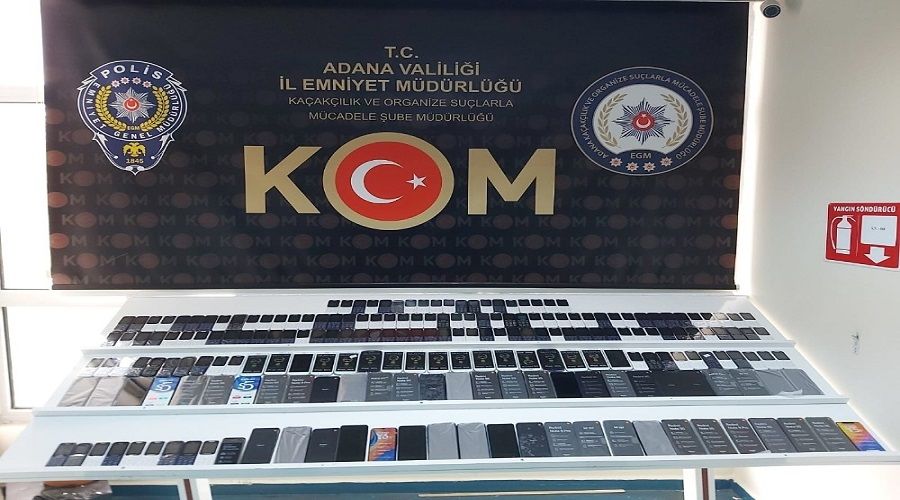 1,5 milyon lira değerinde kaçak telefon ele geçirildi
