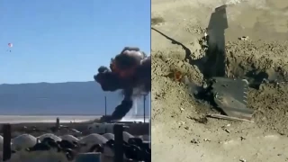 ABD Hava Kuvvetlerinin gösteri uçağı düştü