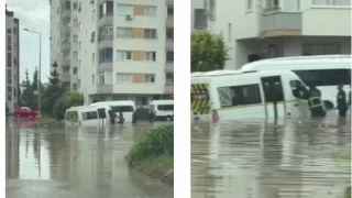 Adana'da öğrencileri itfaiye ekipleri kurtardı