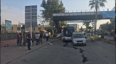 Adana'da polis aracna saldr